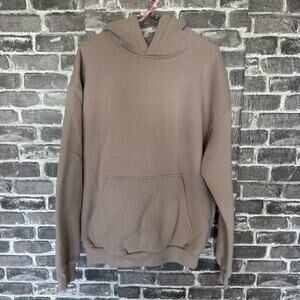 Comfrt hoodie sweatshirt tan brown